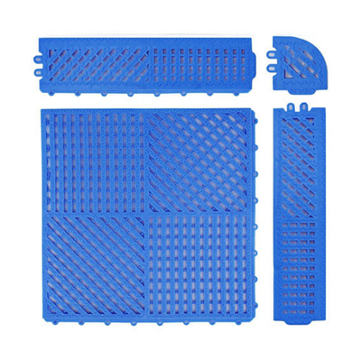30x30 المضادة للانزلاق PVC الكلمة حصيرة المنتجعات الصحية الشرفات المتشابكة بلاط الأرضيات البلاستيكية
